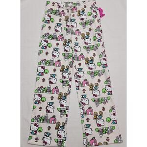 Hello kitty white sweatpants women small